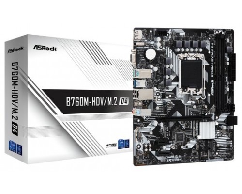 Asrock B760M-HDV/M.2 D4 Intel B760 LGA 1700 micro ATX