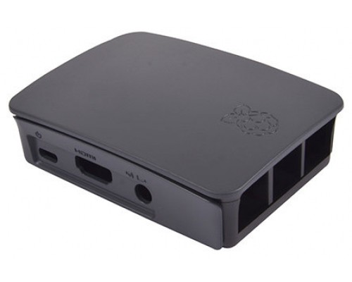 RASPBERRY CAJA PARA RASPBERRY OFICIAL PI 3,  NEGRO, GRIS (9098138)