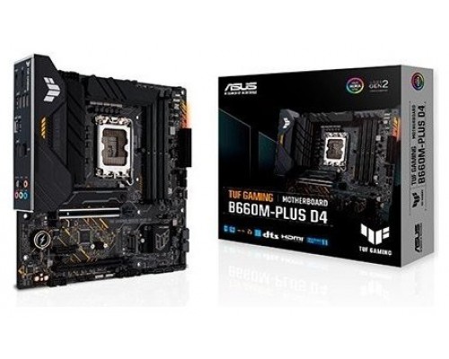 ASUS TUF GAMING B660M- PLUS D4 Intel B660 LGA 1700 micro ATX