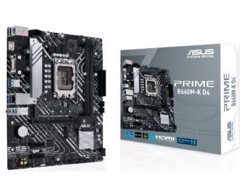 ASUS Placa Base PRIME B660M-K D4  mATX 1700