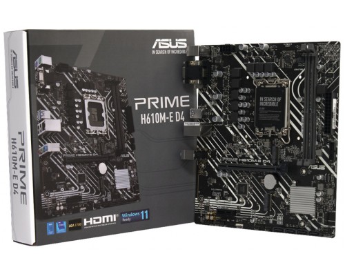 (A) PLACA ASUS PRIME H610M-E D4,INTEL,1700,H610,2DDR4,MATX