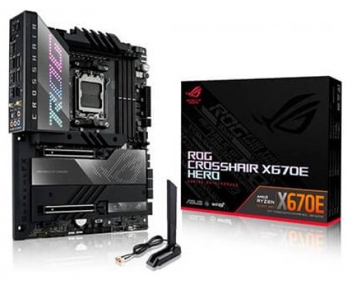 ASUS ROG CROSSHAIR X670E HERO AMD X670 Socket AM5 ATX