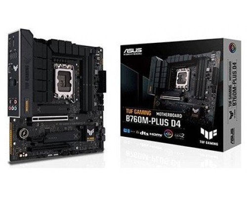 PLACA ASUS TUF GAMING B760M-PLUS D4,INTEL,1700,B760,4DDR4,MATX