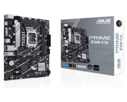 ASUS Placa Base PRIME B760M-K D4 mATX 1700