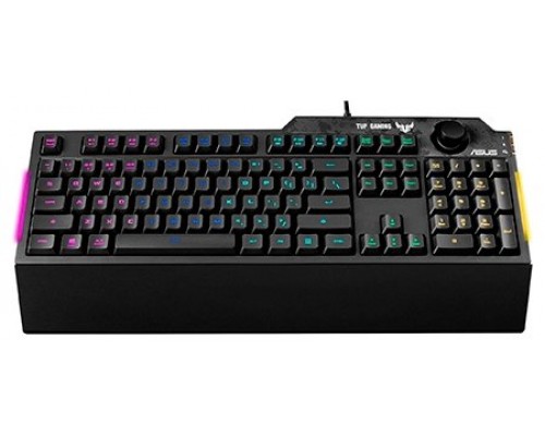 ASUS TUF Gaming K1 teclado USB Inglés, Español Negro