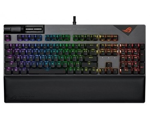 ASUS ROG Strix Flare II teclado USB QWERTY Español Negro, Gris