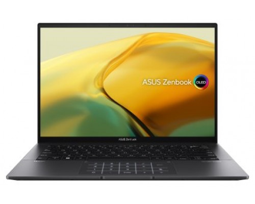 ASUS ZenBook 14 OLED UM3402YA-KM512WS - Ordenador Portátil 14" 2.8K 90Hz (AMD Ryzen 7 7730U, 16GB RAM, 512GB SSD, Radeon Graphics, Windows 11 Home) Negro Jade - Teclado QWERTY español