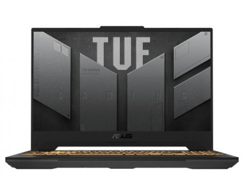 ASUS TUF Gaming F15 FX507ZU4-LP040 - Portátil Gaming de 15.6" Full HD 144Hz (Core i7-12700H, 16GB RAM, 512GB SSD, NVIDIA GeForce RTX 4050 6GB, Sin Sistema Operativo) Gris Meca - Teclado QWERTY español