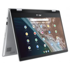 ASUS Chromebook CX1400FKA-EC0078 - Ordenador Portátil 14" Full HD (Intel Celeron N4500, 8GB RAM, 64GB eMMC, UHD Graphics, Chrome OS) Plata Transparente - Teclado QWERTY español