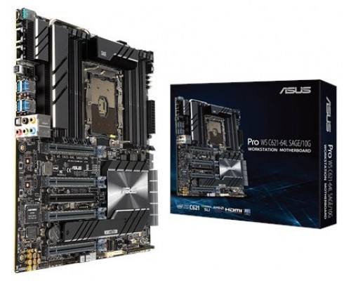 ASUS MB Pro WS C621-64L SAGE/10 G placa base para servidor y estación de trabajo LGA 3647 (Socket P) CEB Intel® C621