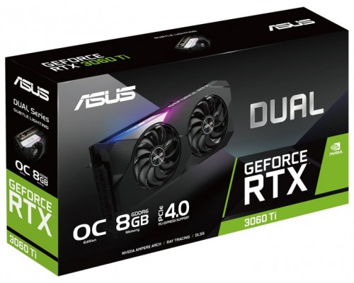 ASUS Dual GeForce RTX 3060 Ti V2 MINI OC Edition NVIDIA 8 GB GDDR6(NO VALIDO PARA MINERIA)