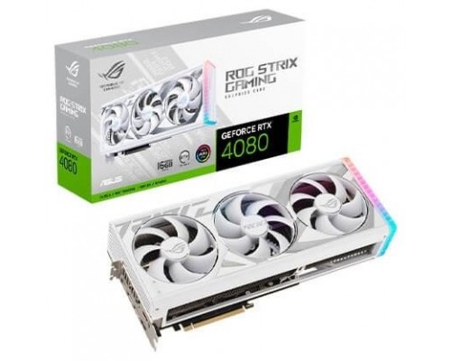 ASUS ROG -STRIX-RTX4080-16G-WHITE NVIDIA GeForce RTX 4080 16 GB GDDR6X