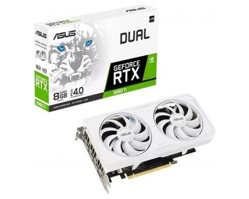 ASUS Dual -RTX3060TI-O8GD6X-WHITE NVIDIA GeForce RTX 3060 Ti 8 GB GDDR6X