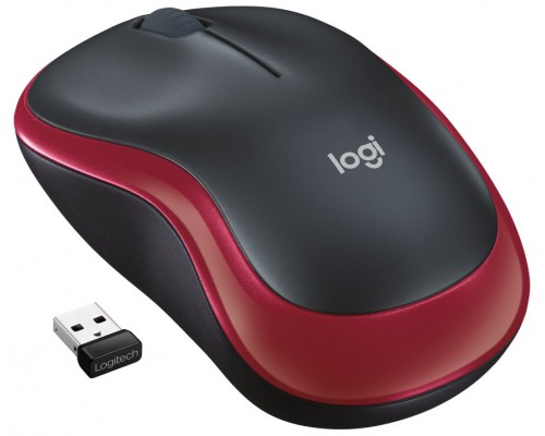 RATON LOGITECH M185 ROJO