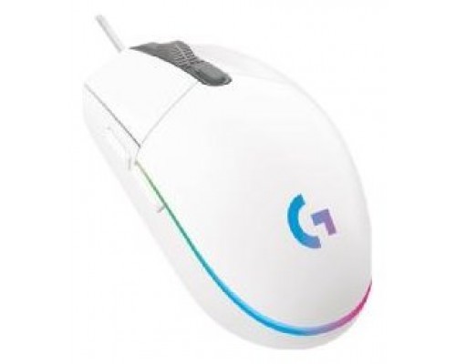 Mouse raton logitech g102 lightsync blanco