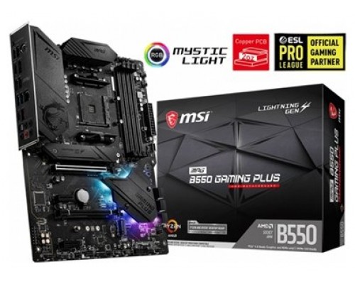 MSI MPG B550 Gaming Plus AMD B550 Zócalo AM4 ATX