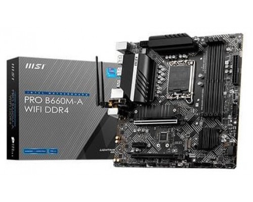 MSI Placa Base PRO B660M-A WIFI DDR4  mATX LGA1700