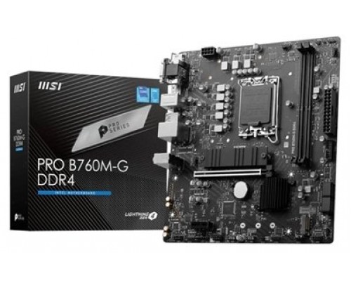 MSI Placa Base PRO B760M-G DDR4  mATX LGA1700