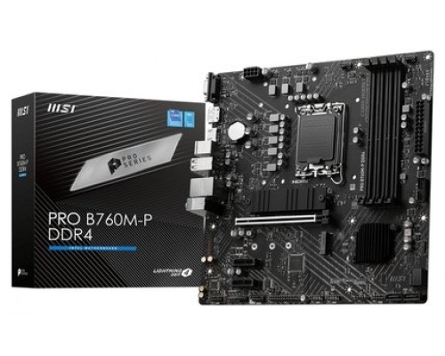 MSI Placa Base PRO B760M-P DDR4 ATX LGA1700