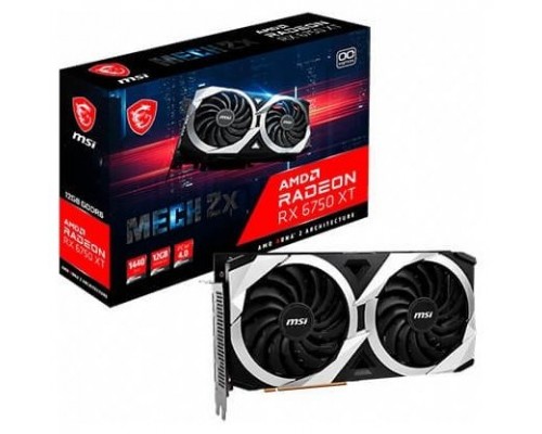 MSI Radeon RX 6750 XT MECH 2X 12G OC AMD 12 GB GDDR6