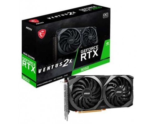 MSI GEFORCE RTX 3050 VENTUS 2X 8G OCV1 tarjeta gráfica NVIDIA 8 GB GDDR6