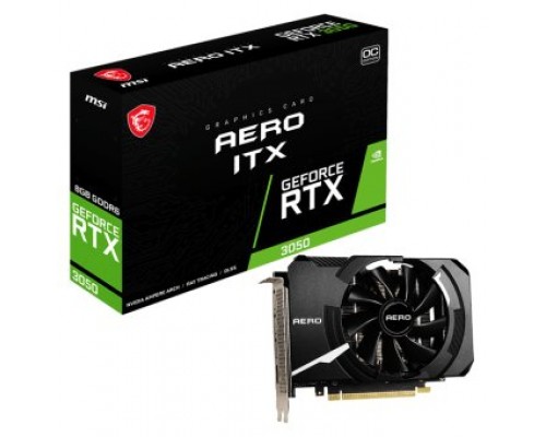 MSI GeForce RTX 3050 AERO ITX 8G OC NVIDIA 8 GB GDDR6