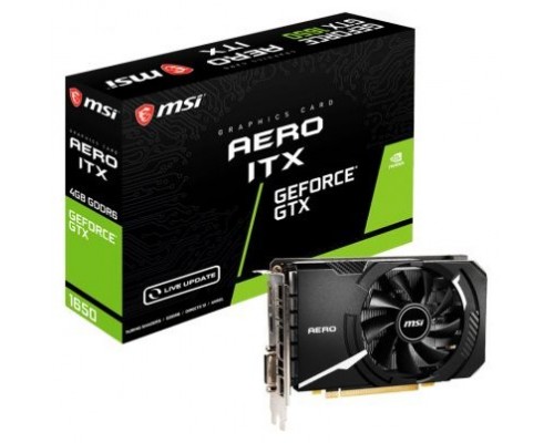 MSI GTX 1650 D6 AERO ITX V1 tarjeta gráfica NVIDIA GeForce GTX 1650 4 GB GDDR6