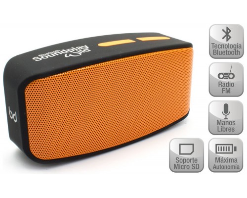 Altavoz Soundplay Wild Bluetooth BIWOND Naranja