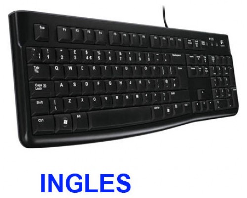 Teclado logitech k120 usb negro en