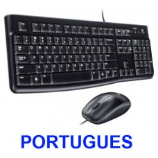 Teclado + mouse logitech mk120 optico