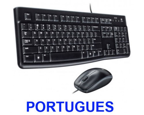 Teclado + mouse logitech mk120 optico