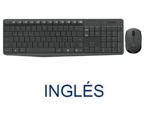 Teclado + mouse logitech mk235 inalambrico