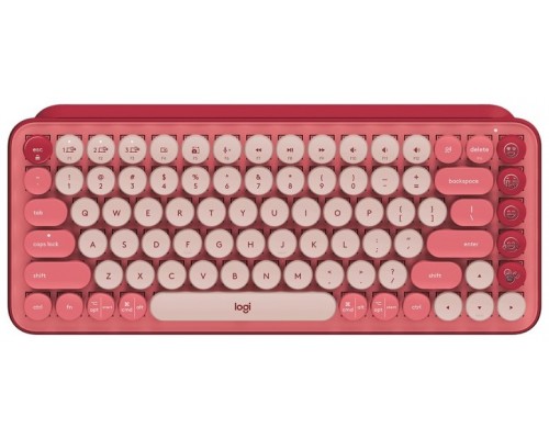 Teclado logitech pop keys heartbreaker rosa