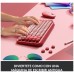 Teclado logitech pop keys heartbreaker rosa