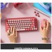 Teclado logitech pop keys heartbreaker rosa