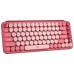 Teclado logitech pop keys heartbreaker rosa