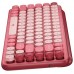 Teclado logitech pop keys heartbreaker rosa