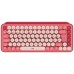 Teclado logitech pop keys heartbreaker rosa