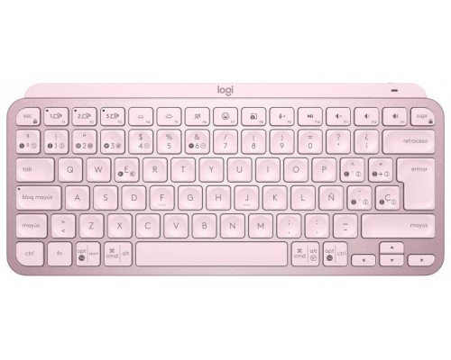 Teclado logitech mx keys mini rosa