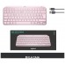 Teclado logitech mx keys mini rosa