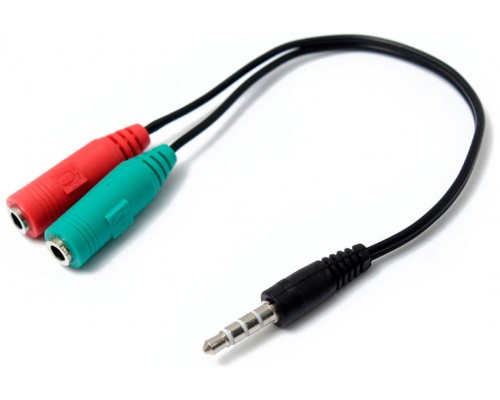 Adaptador Audio Microfono+Auricular MiniJack 3.5