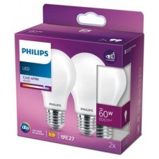 BOMBILLA PHILIPS LEDCL 60W A60 CW 2U