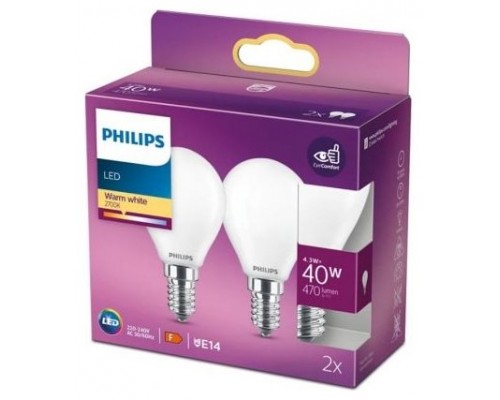 BOMBILLA PHILIPS LEDCL 40W P45 WW 2U