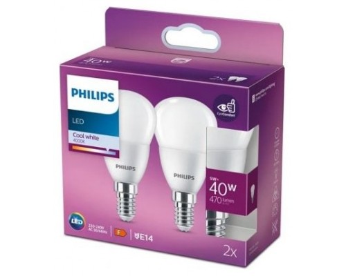 BOMBILLA PHILIPS LED 40W P45 CW 2U