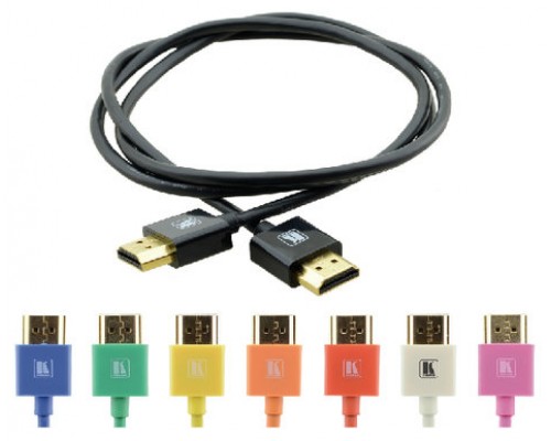 KRAMER CABLE HDMI FLEXIBLE ALTA VELOCIDAD CON ETHERNET ULTRA PLANO COLOR NEGRO (C-HM/HM/PICO/BK-6)