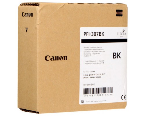 Cartucho tinta canon pfi - 307bk negro