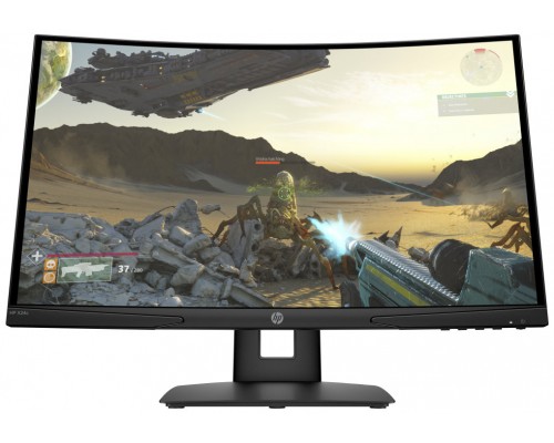 Monitor gaming led hp x24c 23.6pulgadas curvo fhd 4ms -  ajuste altura -  vesa