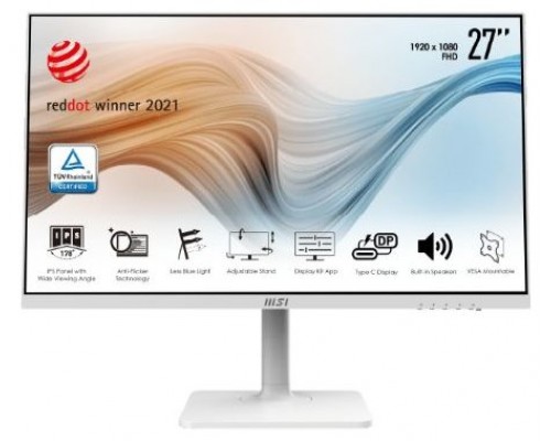 MSI MD271PW Monitor 27" IPS HDMI USB-C MM AA Bco