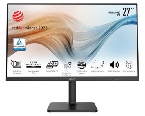 MSI Modern MD272P 68,6 cm (27") 1920 x 1080 Pixeles Full HD LCD Negro