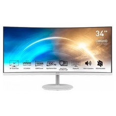 MSI MONITOR PRO MP341CQW 34" CURVO. 3440 X 1440 UWQHD. 100HZ. BLANCO